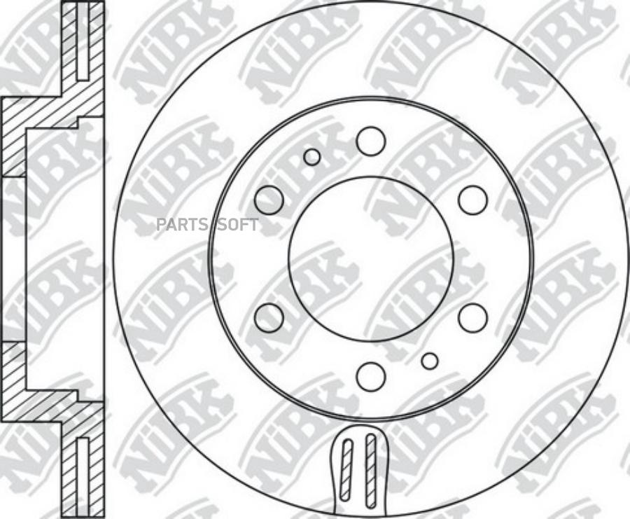 

Диск тормозной TOYOTA Fortuner (15-) передний (1шт.) NIBK