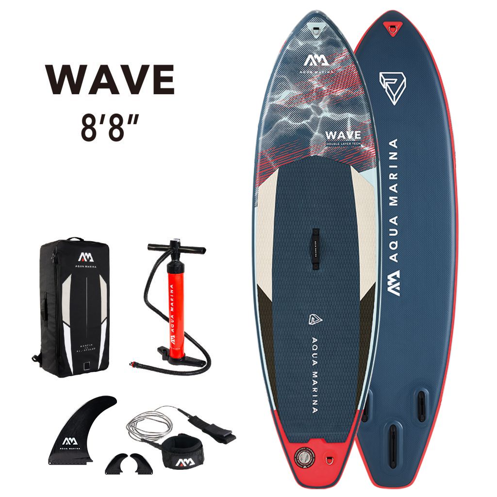 SUP-борд Aqua Marina Wave 8'8 / 265 см с насосом до 95 кг Без весла