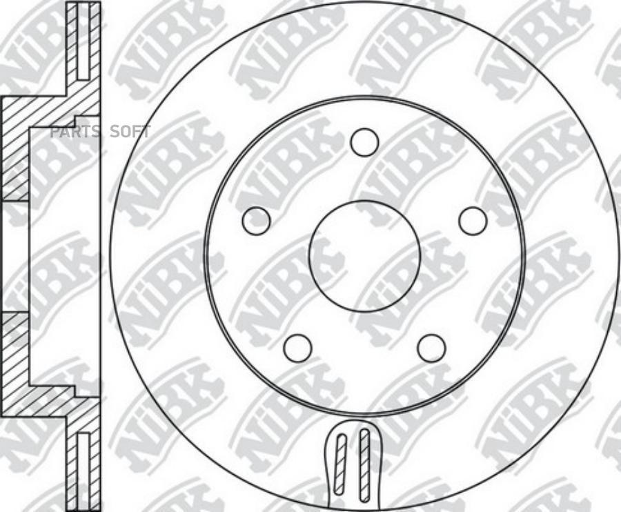 Диск тормозной JEEP Grand Cherokee (10-) задний (1шт.) NIBK