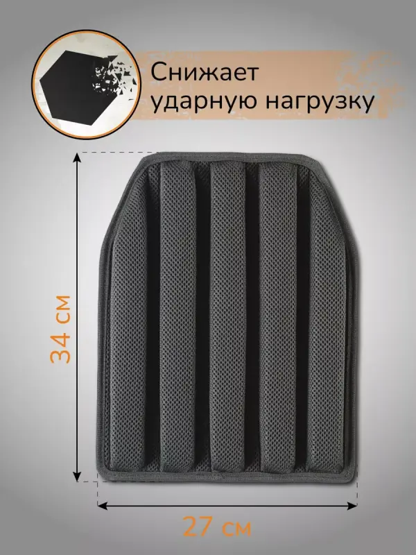 

Защитная экипировка Ганза КАП комплект большой 2 шт 34х27, Черный, КАП комплект большой 2 шт 34х27