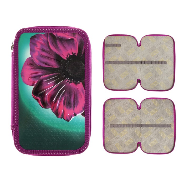 

Пенал Calligrata Цветок, 2 секции, 125 х 205 мм, 81П26/2, Разноцветный