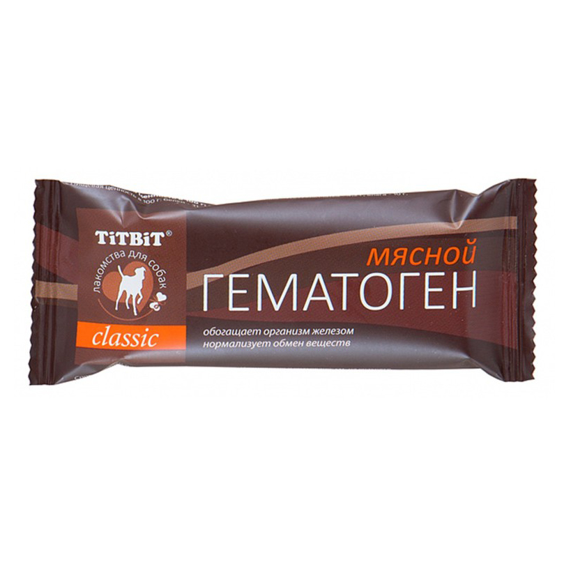 

Лакомство для собак TiTBiT гематоген мясной, 35г