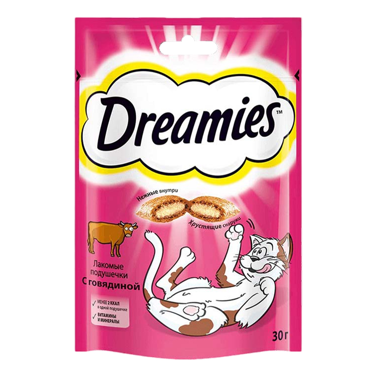 

Лакомство для кошек Dreamies с говядиной, 30г