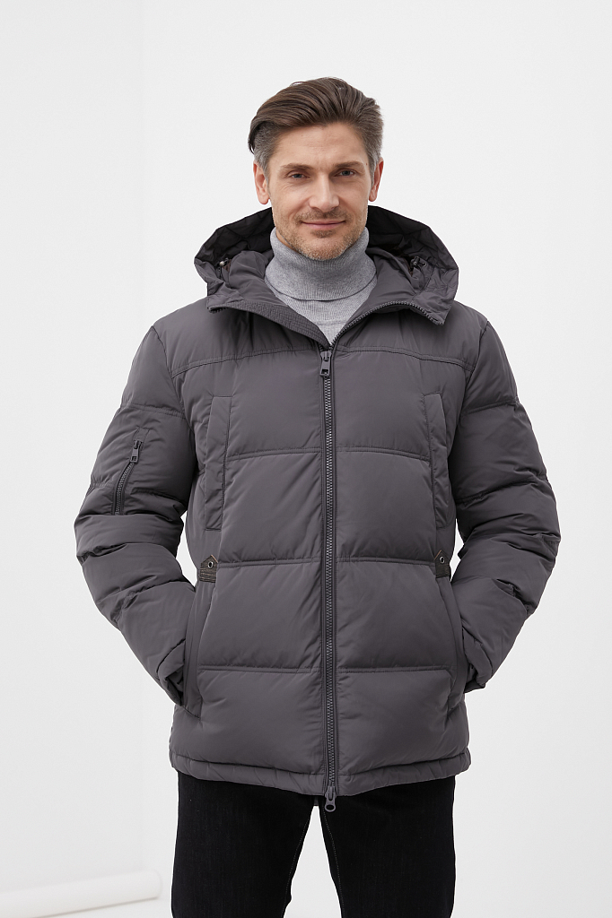 

Куртка мужская Finn Flare FWB26062 серая 2XL, FWB26062