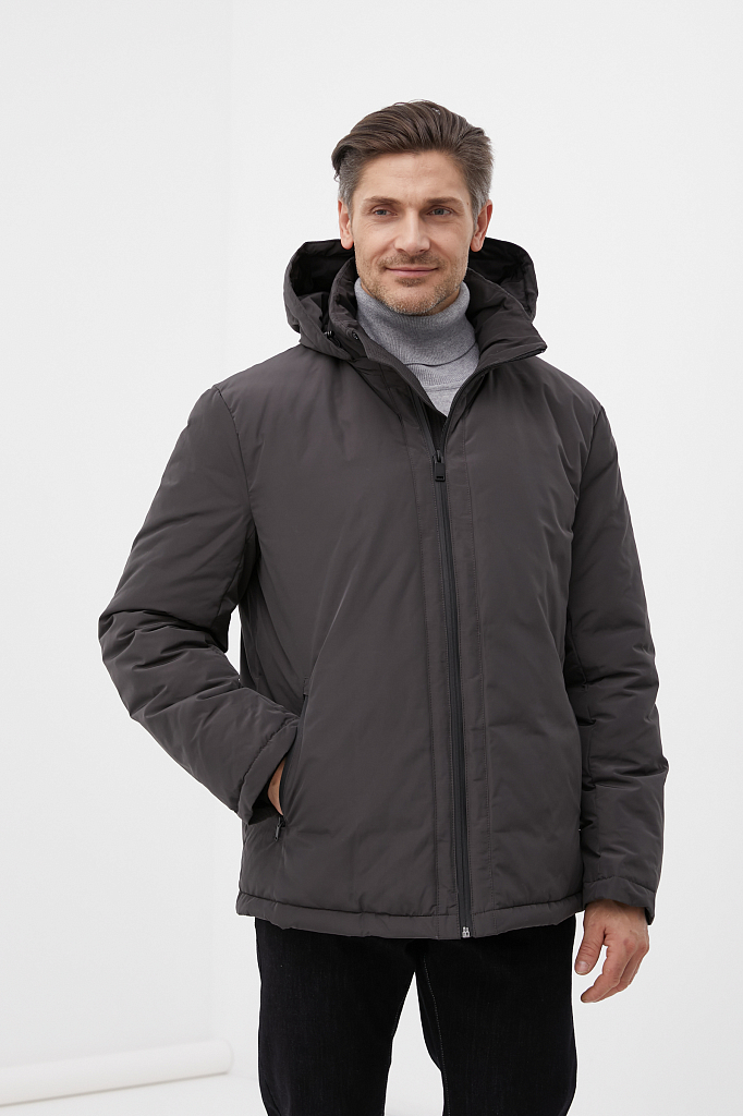 

Куртка мужская Finn Flare FWB26060 серая 3XL, FWB26060