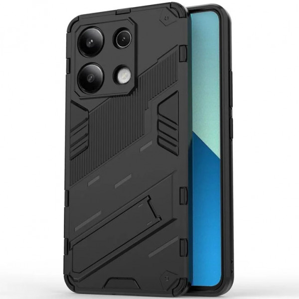 

Противоударный чехол Megatron для Xiaomi Redmi Note 13 4G с защитой камеры, черный, Megatron