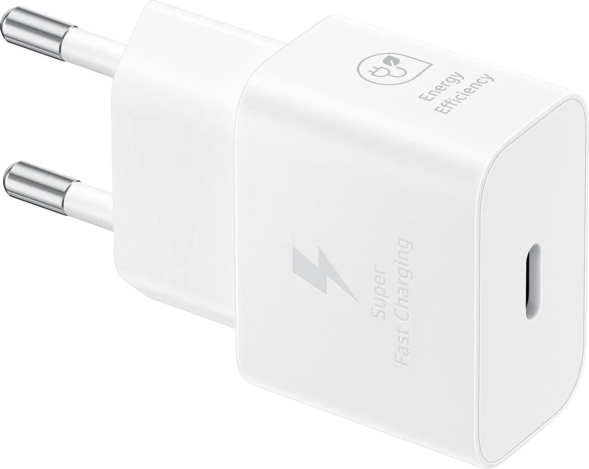 

Сетевое зарядное устройство Samsung EP-T2510 + кабель Type-C, 3 А, 1 м, белый, EP-T2510