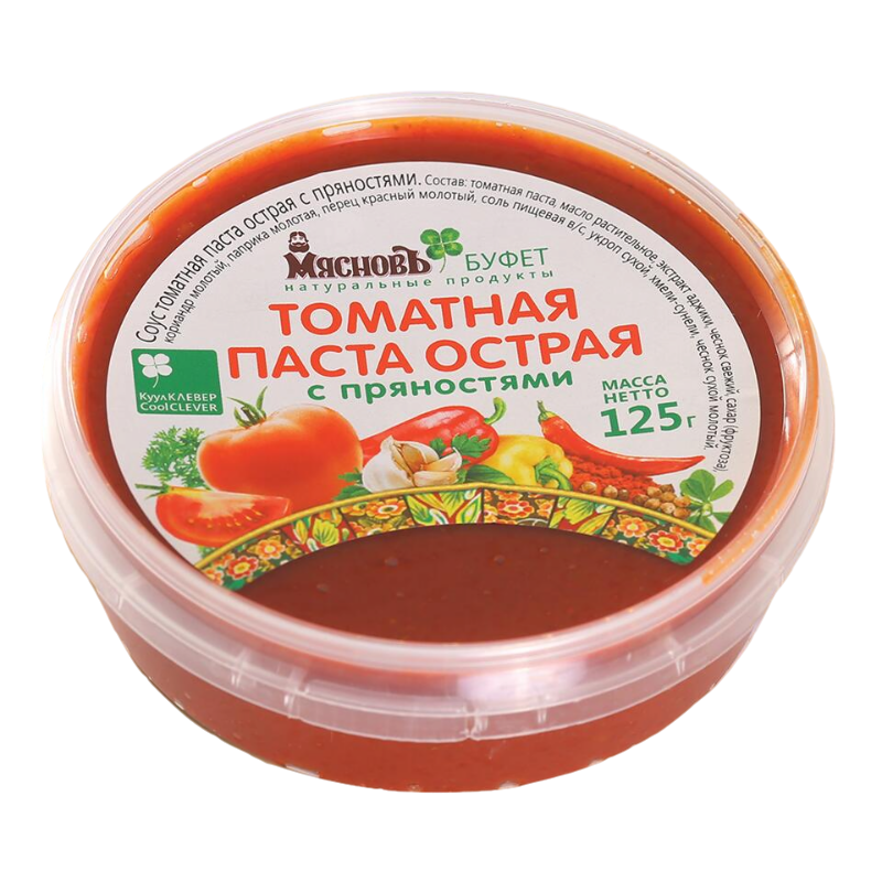 

Томатная паста МясновЪ БУФЕТ острая с пряностями 125 г