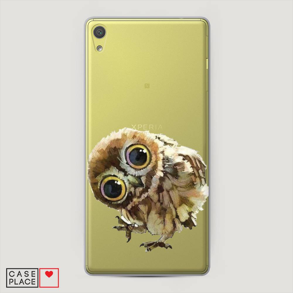 

Пластиковый чехол "Любопытный совенок" на Sony Xperia XA Ultra