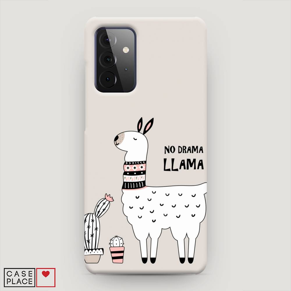 фото Пластиковый чехол "no drama llama" на samsung galaxy a72 awog