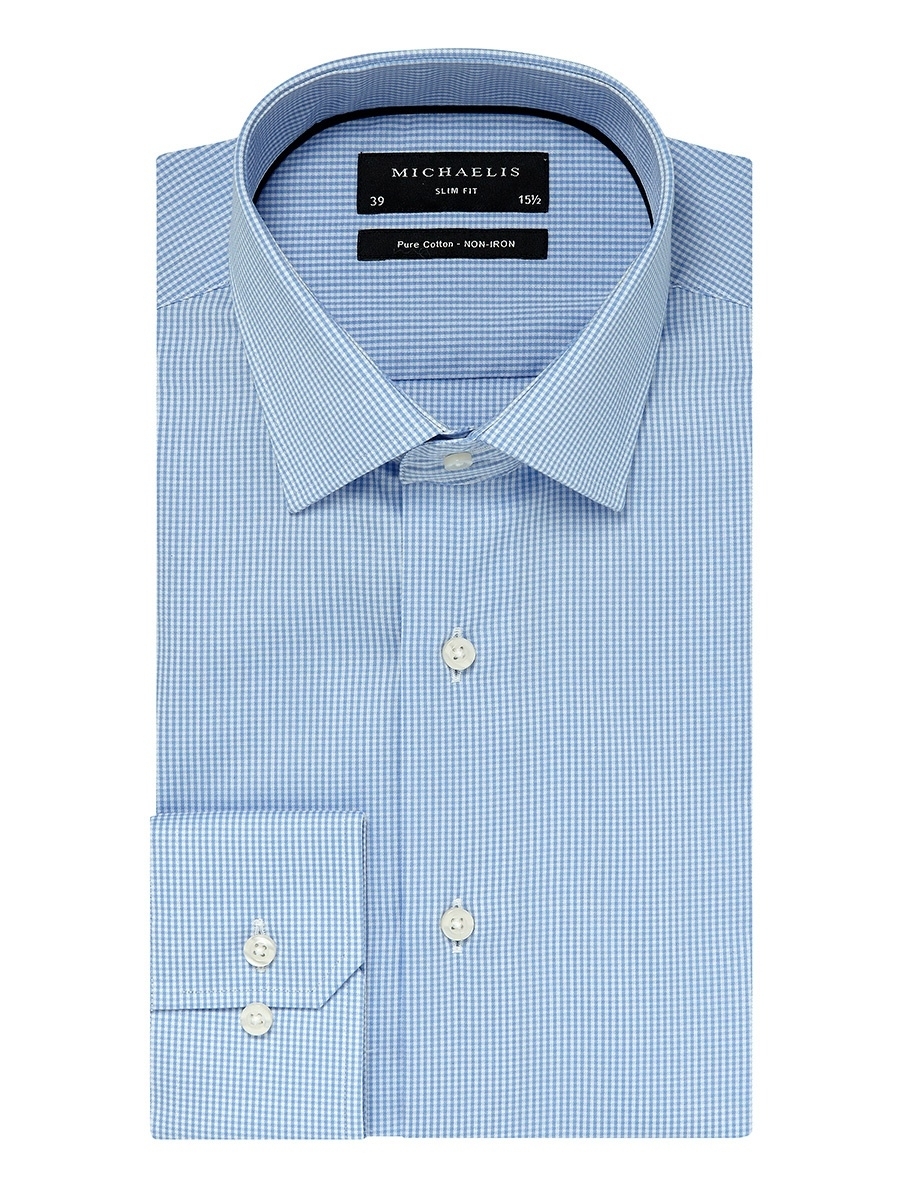 Рубашка мужская PROFUOMO PM0H000015 голубая 4XL; 50 DE; 54 EU