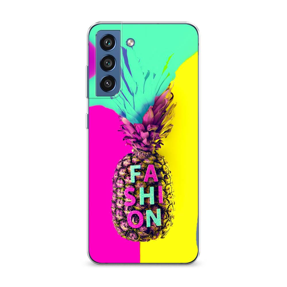 

Чехол Awog на Samsung Galaxy S21 FE 5G / Самсунг S21 FE 5G "Кислотный ананас", Желтый;розовый;голубой, 2103050-10