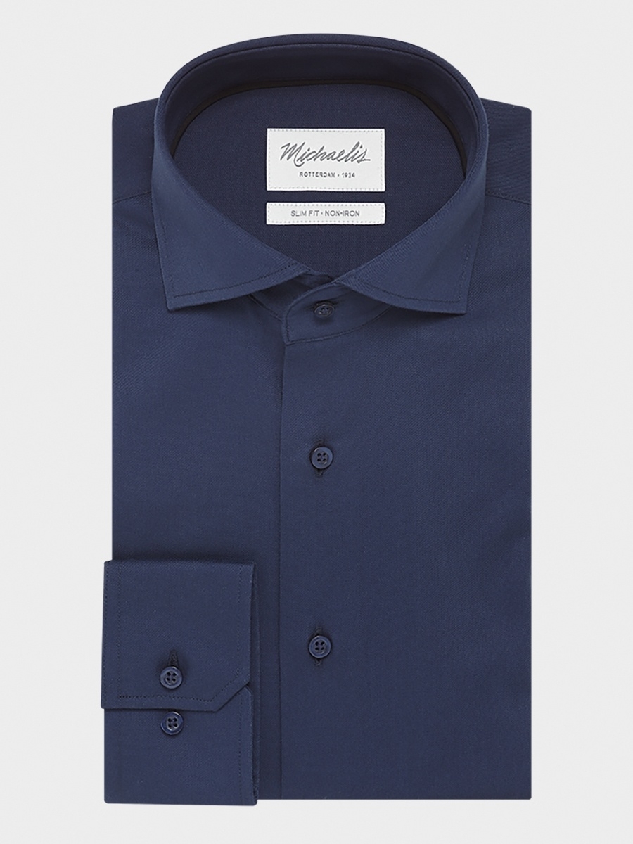

Рубашка мужская PROFUOMO PM0H000023 синяя 3XL; 48 DE; 52 EU, PM0H000023