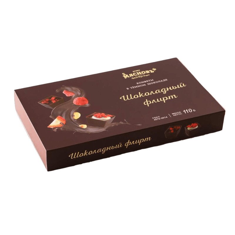 

Конфеты шоколадные МясновЪ БУФЕТ Шоколадный флирт 110 г