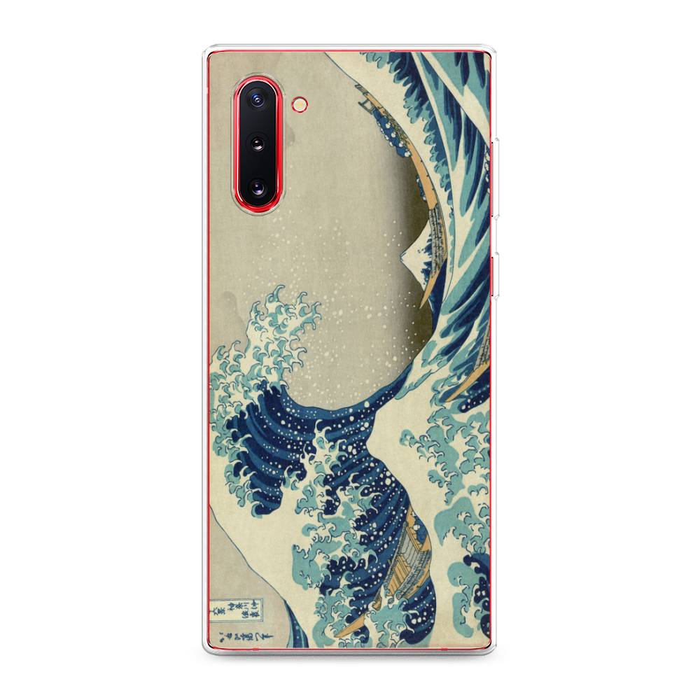 

Чехол Awog на Samsung Galaxy Note 10 "Большая волна в Канагаве", Разноцветный, 28650-9