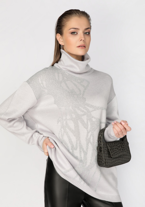 

Свитер женский Vivawool 308840 серый 50 RU, 308840