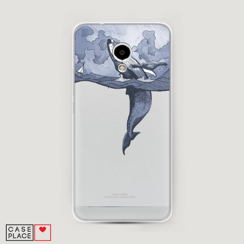 

Чехол Awog на Meizu M5S "Два измерения", Голубой;черный;прозрачный, 72250-7