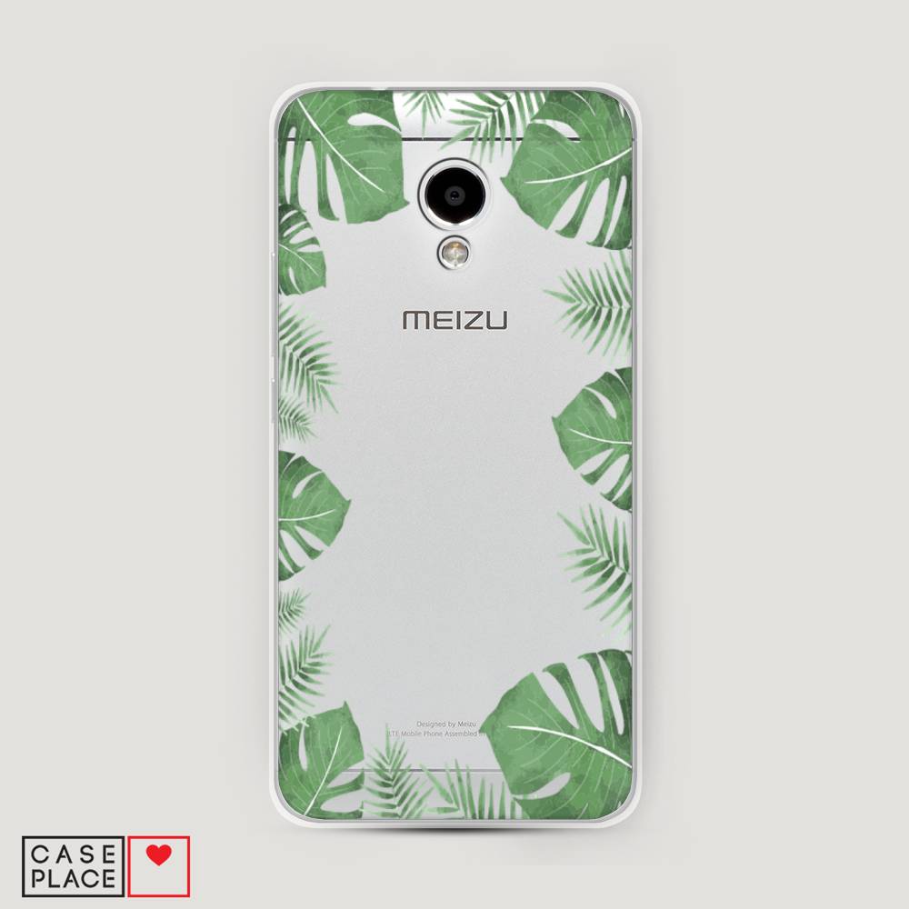 

Чехол Awog на Meizu M5S "Листья папоротника рамка", Зеленый, 72250-8