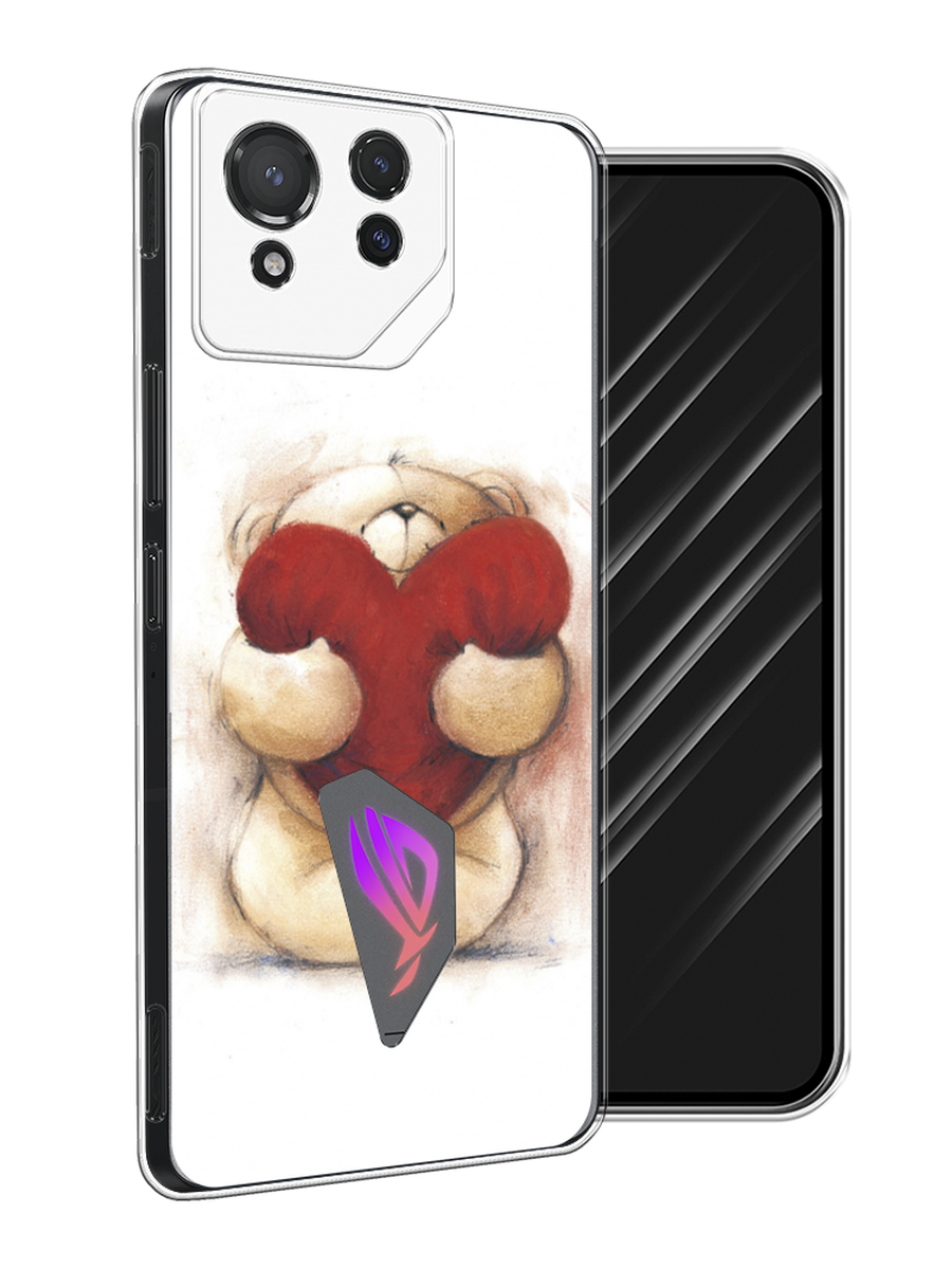 

Чехол Awog на Asus ROG Phone 8 "Мишка с сердцем 1", Белый;бордовый;бежевый, 45150-1