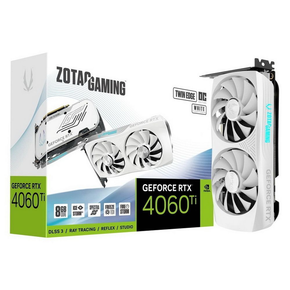 Видеокарта Zotac RTX4060Ti 8GB TWIN EDGE OC WHITE ED