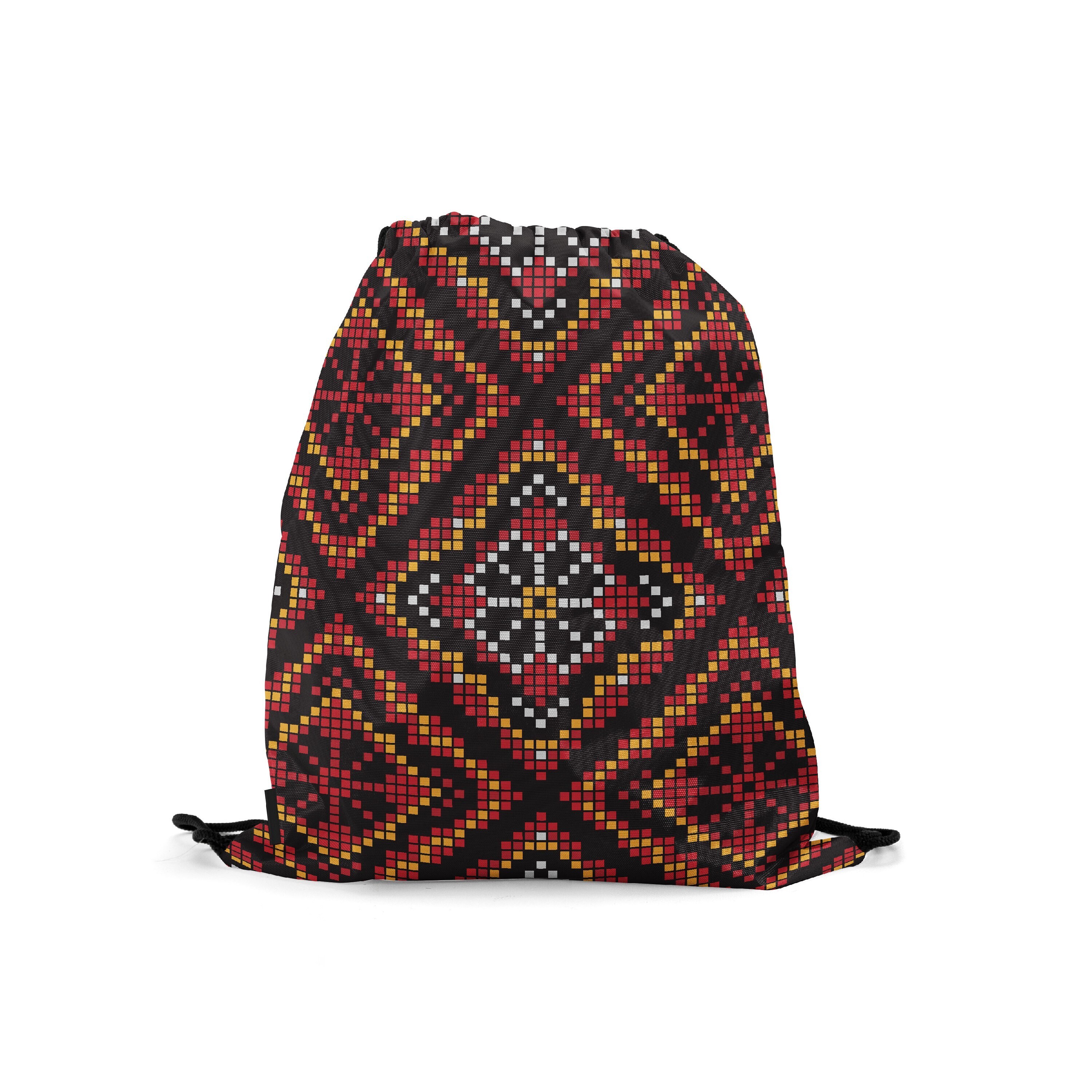 

Мешок-рюкзак для сменной обуви Burnettie EthnicPattern19, Красный