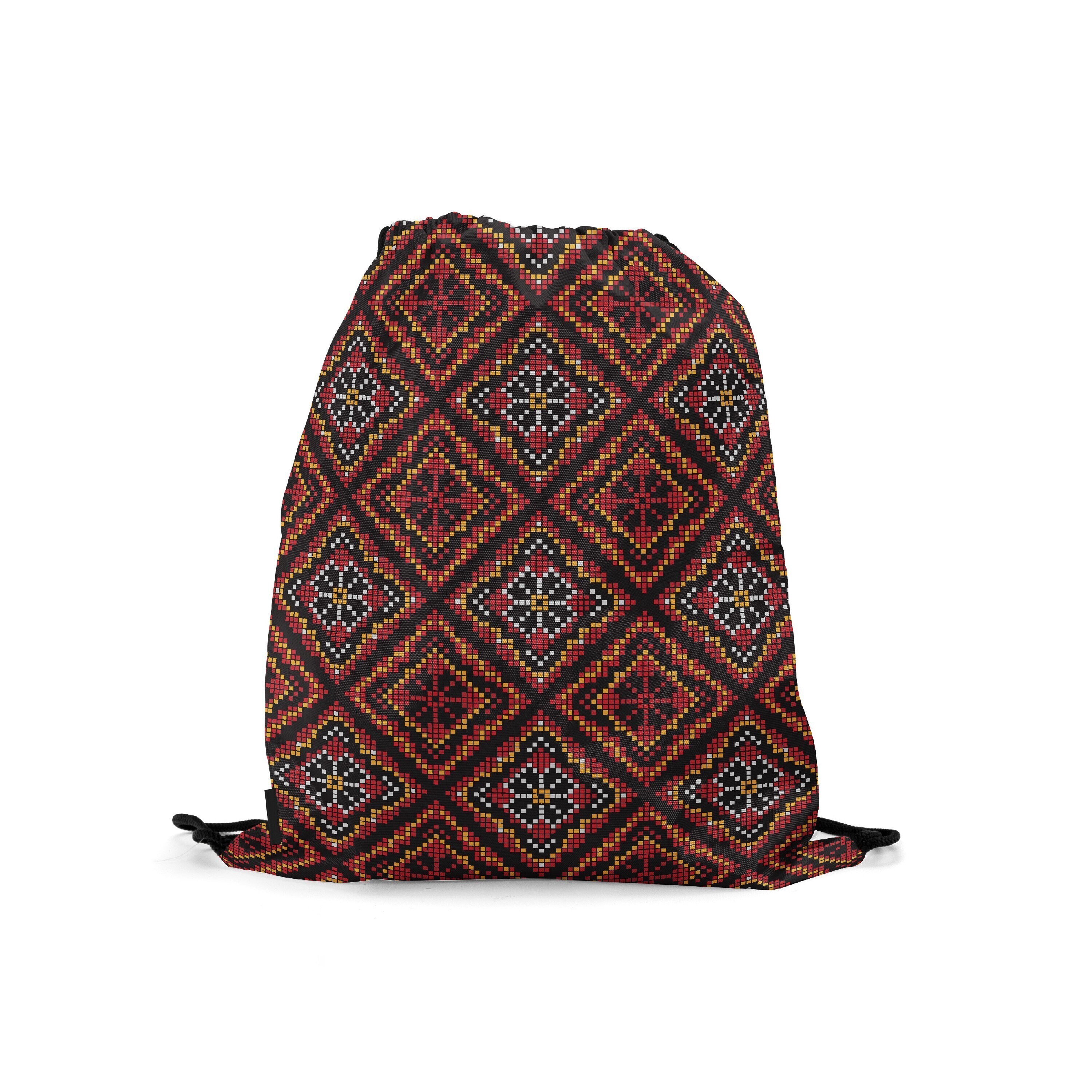 

Мешок-рюкзак для сменной обуви Burnettie EthnicPattern19Big, Красный