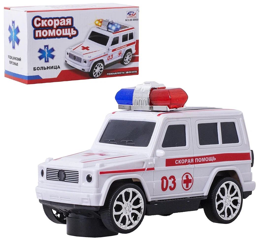 

игрушечная машинка на батар арт. 89-006B, Белый