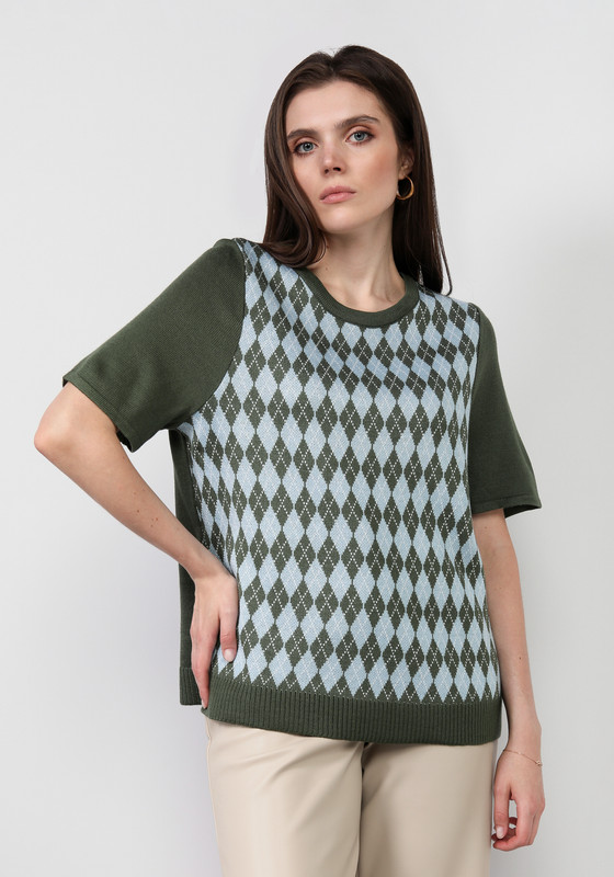 

Джемпер женский Vivawool 310998 зеленый 58 RU, 310998