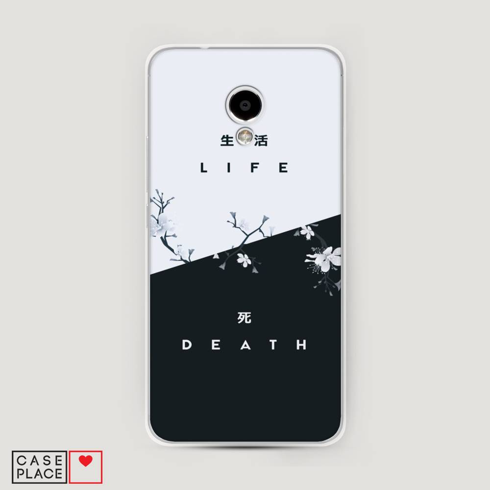 

Чехол Awog на Meizu M5S "Life and death", Черный;серый, 72250-7