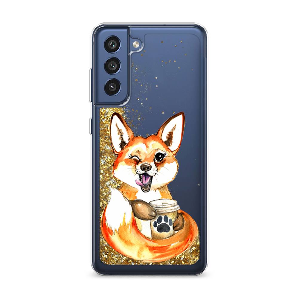 

Чехол Awog "Подмигивающая лиса с кофе" для Samsung Galaxy S21 FE 5G, 2103090-1