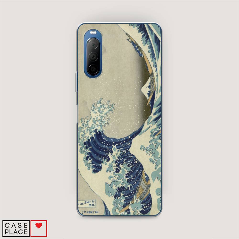

Чехол Awog на Sony Xperia 10 II "Большая волна в Канагаве", Разноцветный, 54650-9
