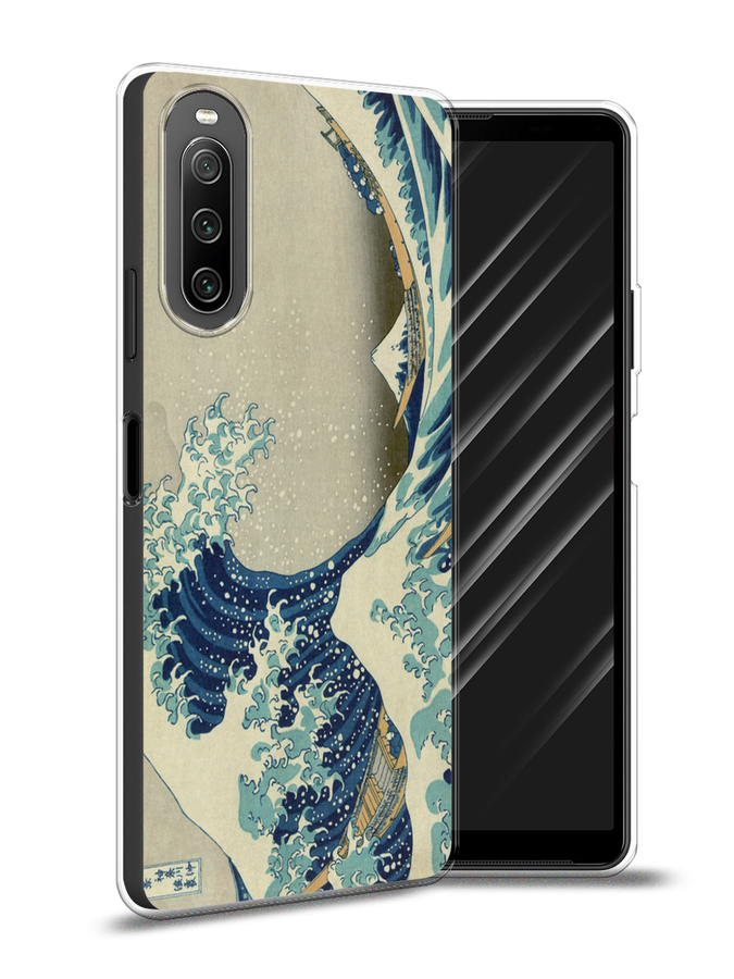 

Чехол Awog на Sony Xperia 10 IV "Большая волна в Канагаве", Разноцветный, 55250-9