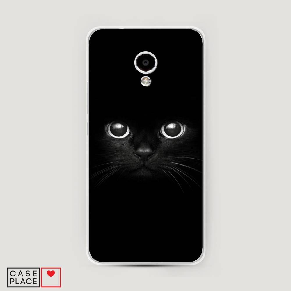 

Чехол Awog на Meizu M5S "Взгляд черной кошки", Черный, 72250-1