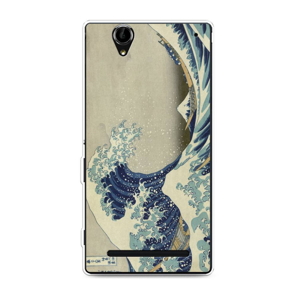 

Чехол Awog на Sony Xperia T2 Ultra "Большая волна в Канагаве", Разноцветный, 50950-9