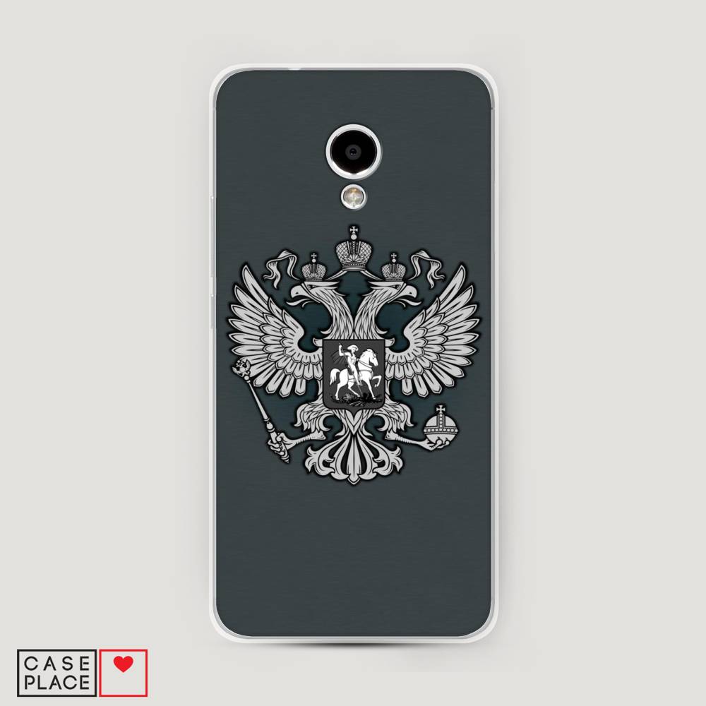 

Чехол Awog на Meizu M5S "Герб России серый", 72250-5