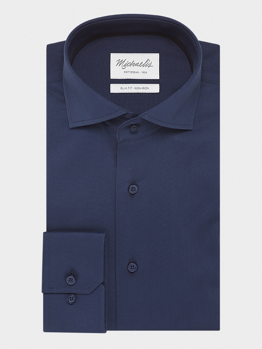 Рубашка мужская PROFUOMO PM0H000023 синяя 4XL; 50 DE; 54 EU