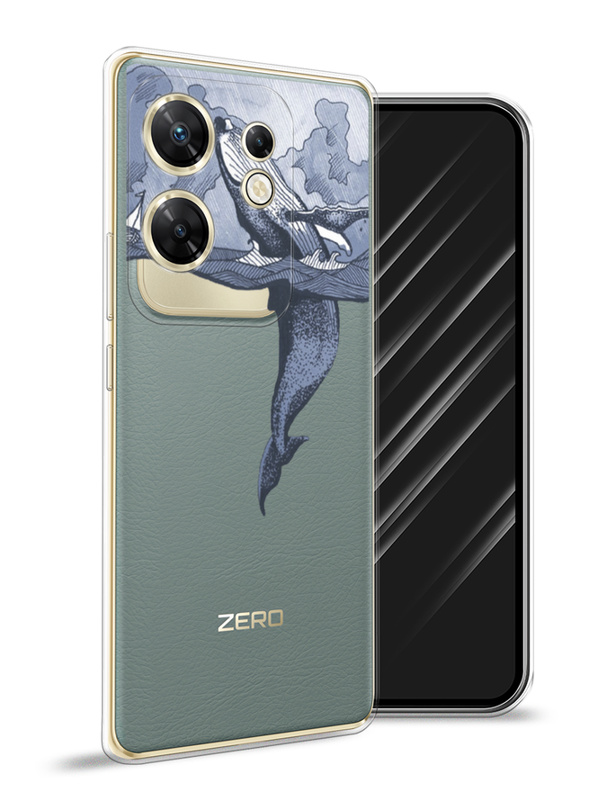 

Чехол Awog на Infinix Zero 30 4G "Два измерения", Голубой;черный;прозрачный, 3105050-1