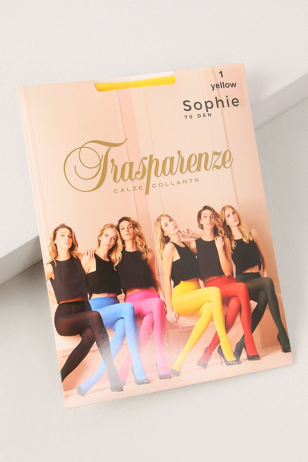 Колготки женские Trasparenze SOPHIE70 tights желтые 4