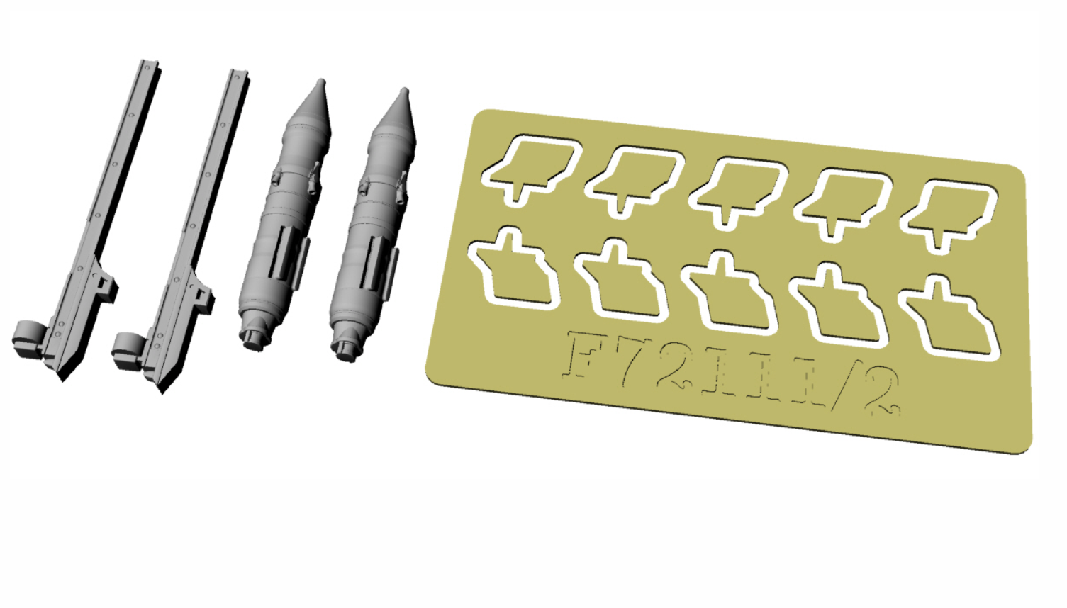 

f72111 1:72 ПТУРC quot;Малюткаquot; для БМП/БМП-1. 2шт