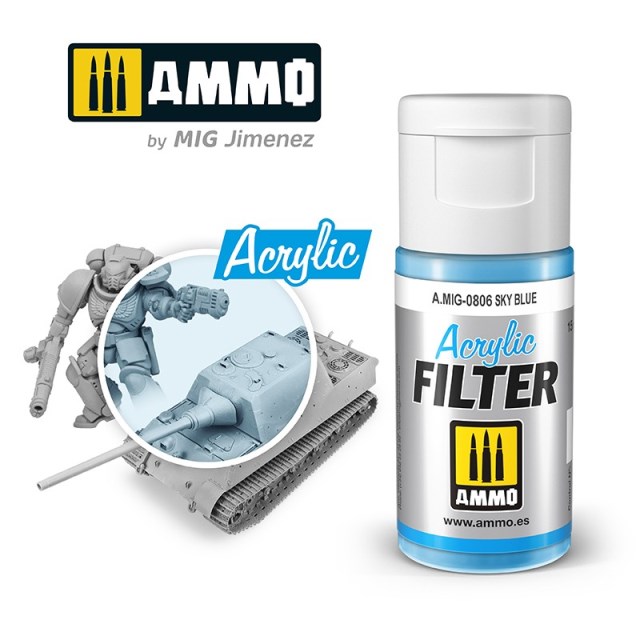 

AMIG0806 Фильтр акриловый ACRYLIC FILTER Sky Blue, Синий