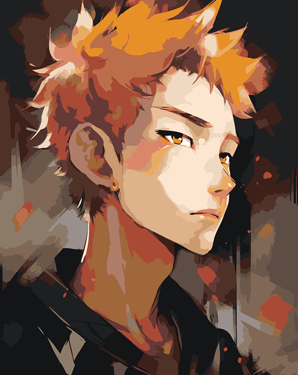 

Картина по номерам Цветное Аниме Волейбол Haikyu Шоё Хината 2