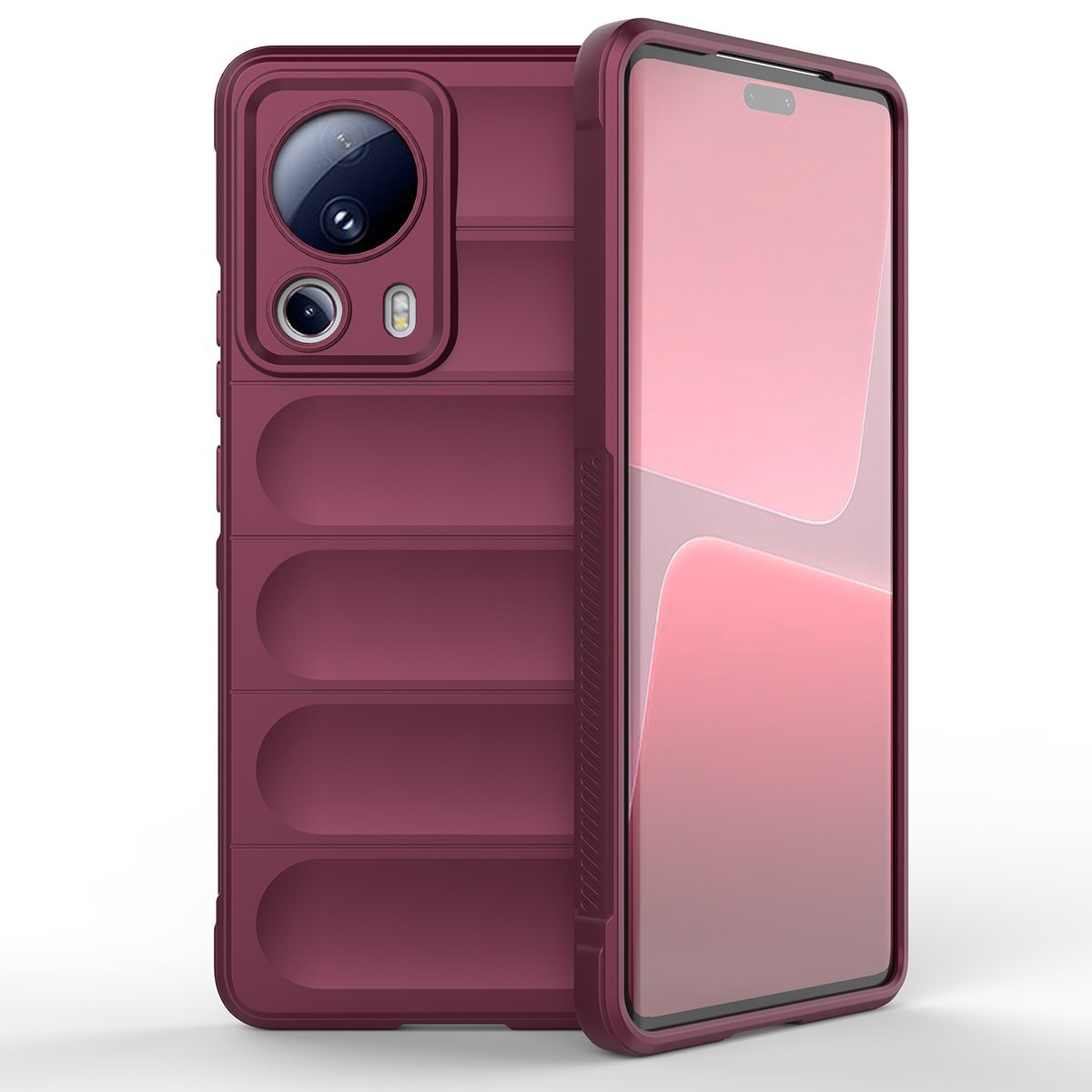 

Противоударный чехол Flexible Case для Xiaomi 13 Lite, бордовый, Flexible Case