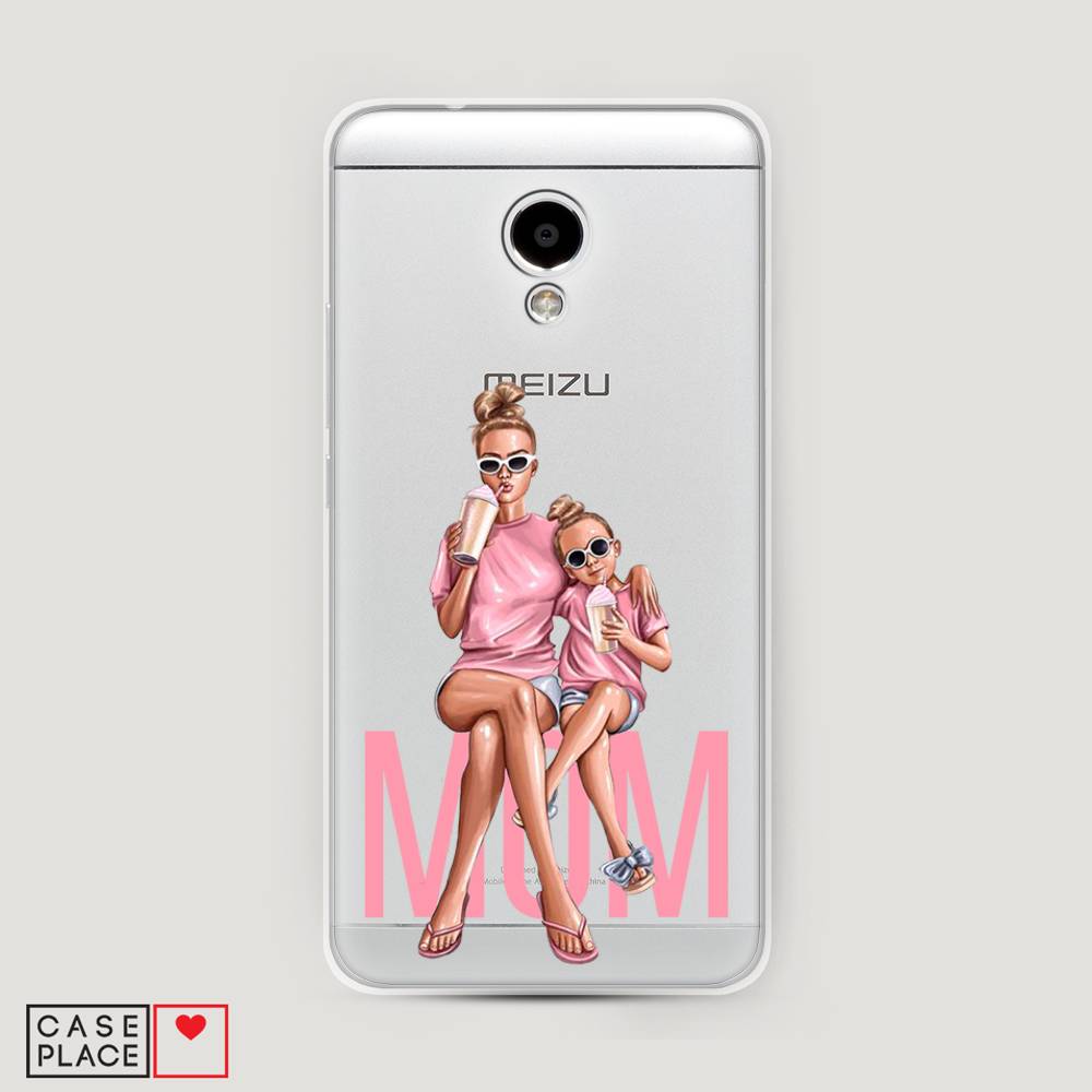 

Чехол Awog на Meizu M5S "Lovely mom", Синий;бежевый;розовый, 72250-7