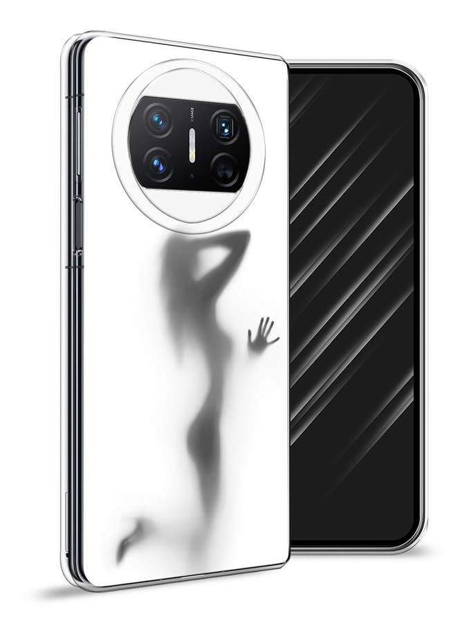 

Чехол Awog на Huawei Mate X3 "Стекло в душе", Белый;серый;черный, 6122450-1