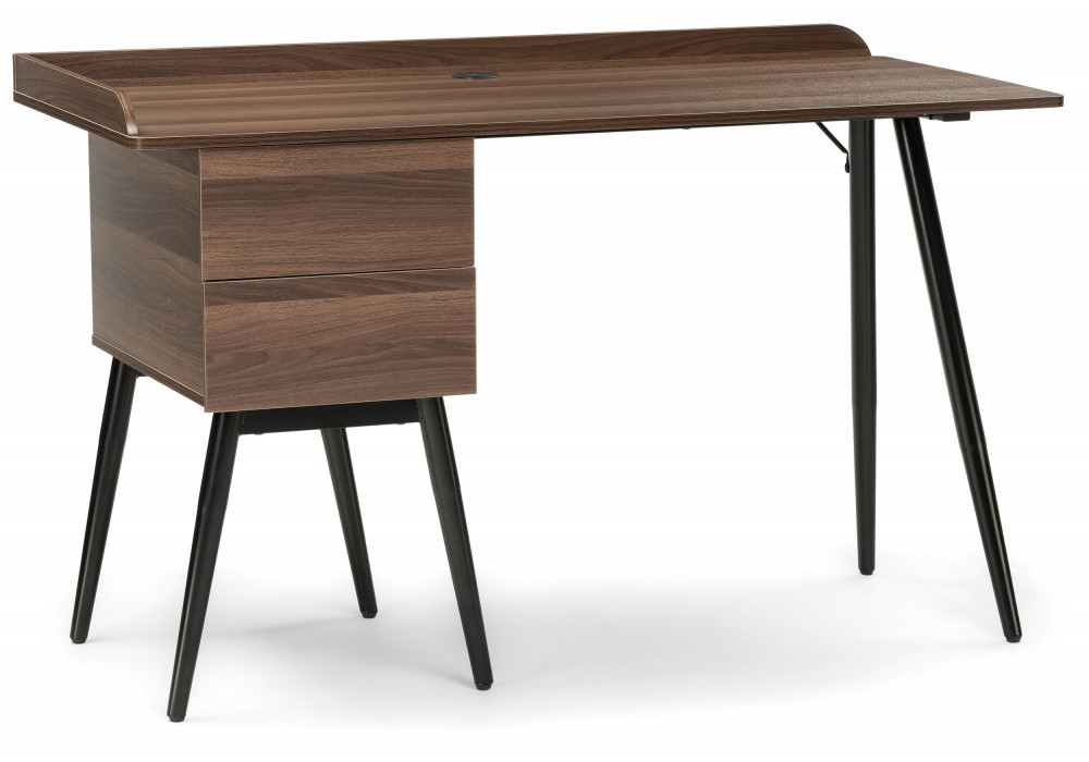 фото Компьютерный стол sota dark walnut woodville