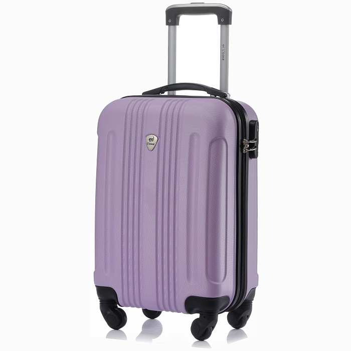 Чемодан унисекс L'Case Bangkok light purple, 52,5х34х20 см