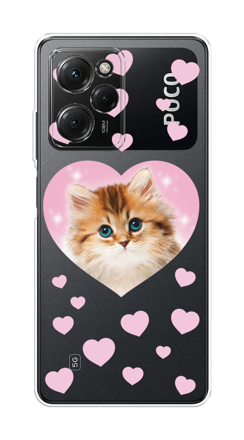 

Чехол Homey на Poco X5 Pro 5G "Котенок в сердце", Розовый;оранжевый;белый;прозрачный, 318050-1