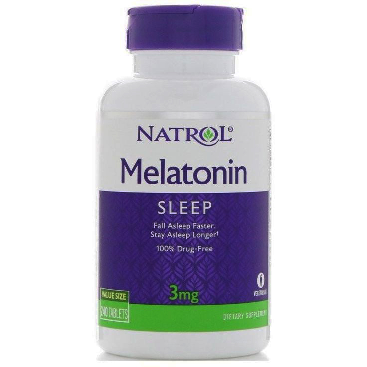 фото Добавка для сна natrol melatonin таблетки 3 мг 240 шт.