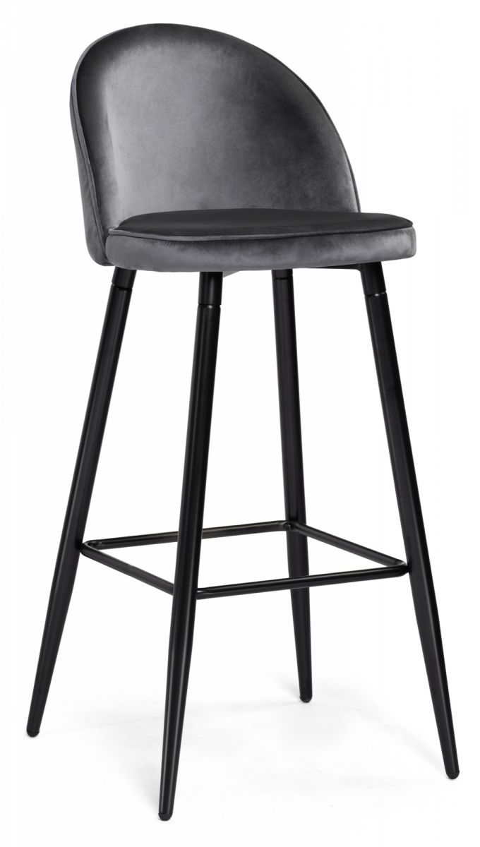 

Барный стул Dodo 1 dark grey with edging / black
