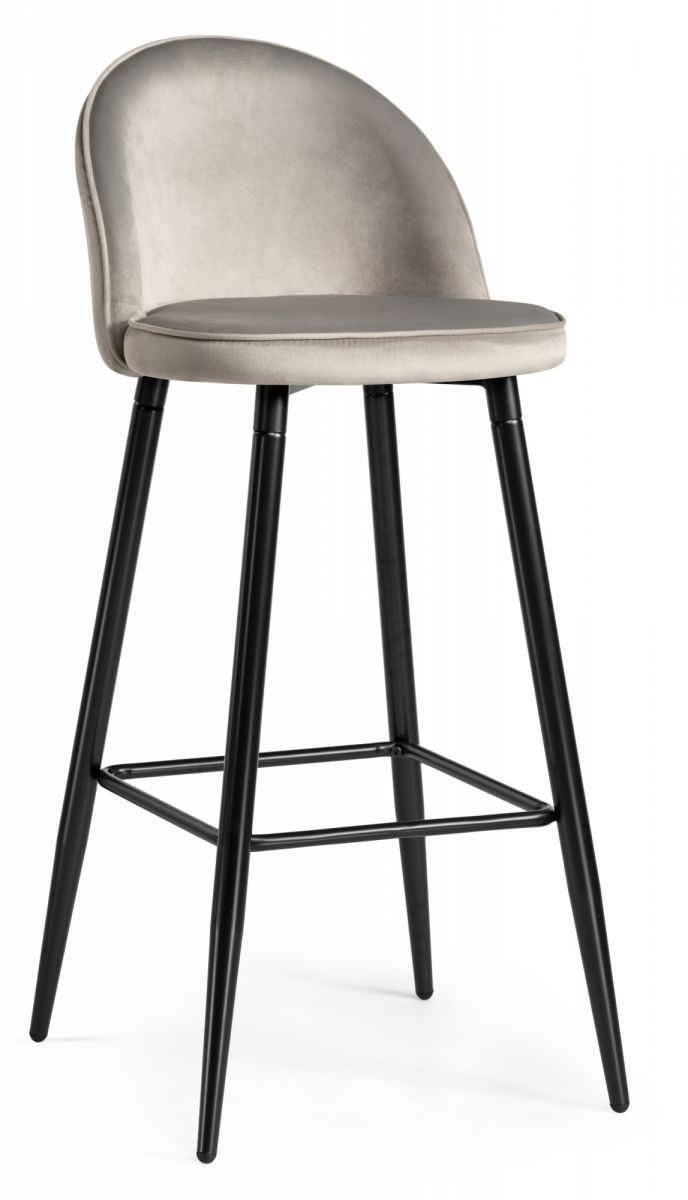 

Барный стул Dodo 1 light grey with edging / black